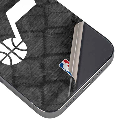 NBA Utah Jazz Black Rust iPhone 16e Skin